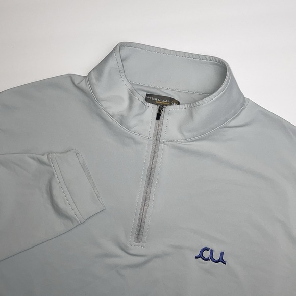 Peter Millar Other - Peter Millar Perth Quarter 1/4 Zip Men's XL Crown Sport Pullover Sweatshirt Gray